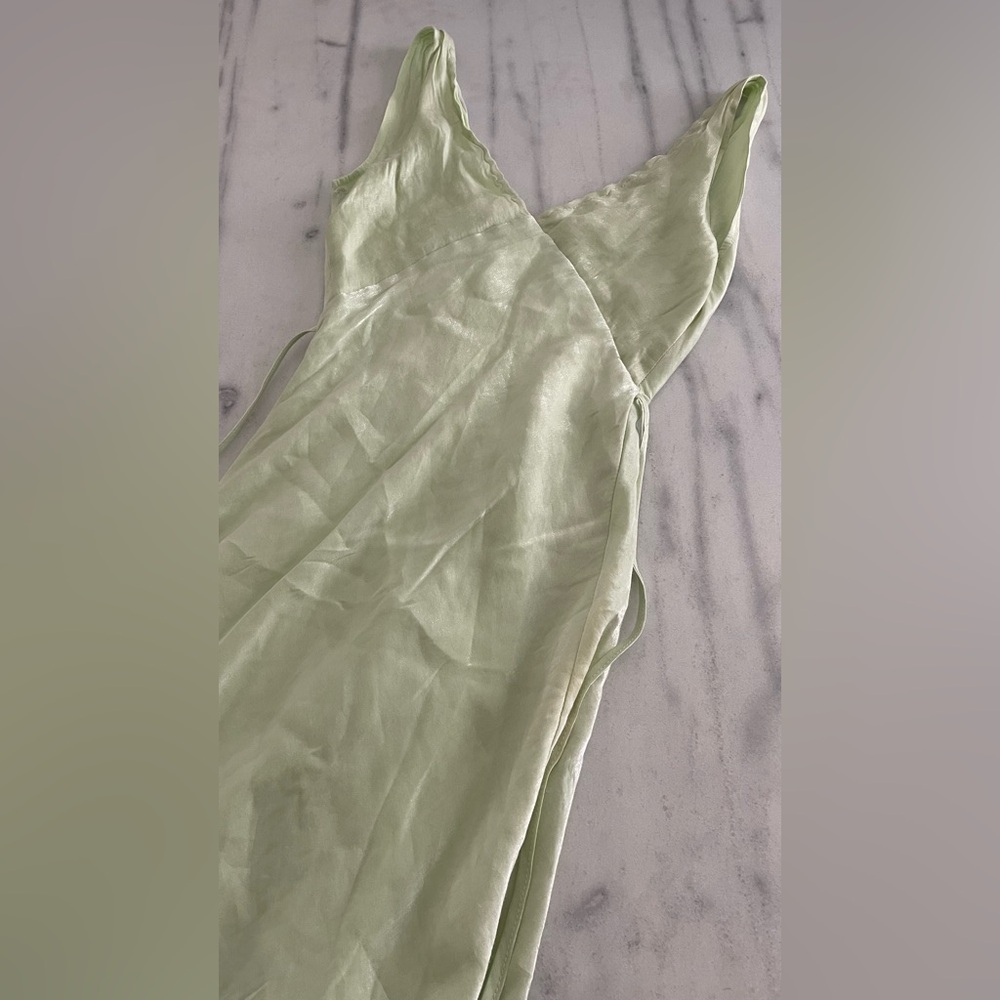Peppermayo Loren dress in Light Green Sage shimmer - size 2 - Picture 11 of 17